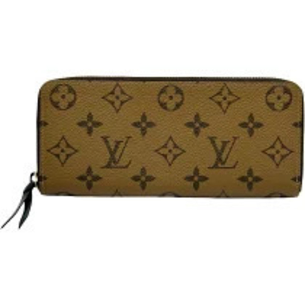Louis Vuitton Portefeuille Clemence Brown Monogram Reverse Canvas Long Wallet